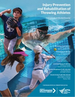 Injury Prevention & Rehabilitation of Throwing Athletes