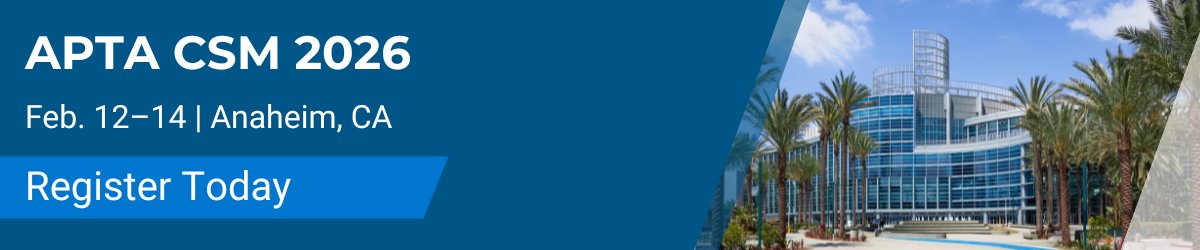 APTA CSM 2026 Registration Now Open