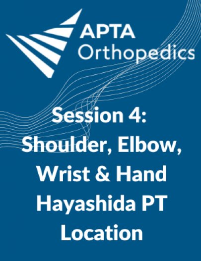 Seminar Series - Hayashida PT: Session 4 Seminar Series - Hayashida PT: Session 4