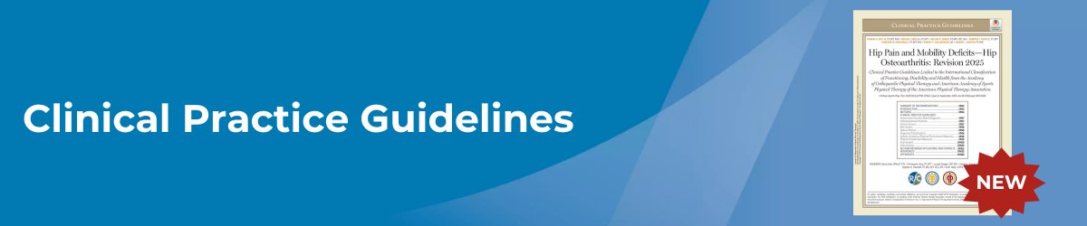 New 2025 Hip OA Clinical Practice Guideline Now Available
